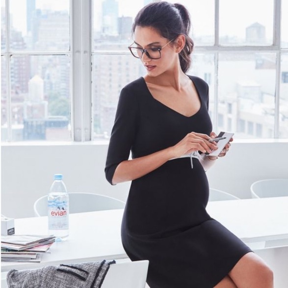 Seraphine Black Office Maternity Dress (New with Tags)